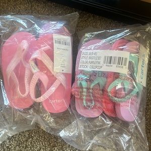 Size 5-6 bundles toddlers flip flops